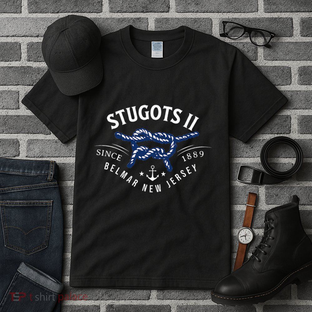 Stugots Belmar Nj Rope Retro Sarcastic Funny Boating Tall T-Shirt