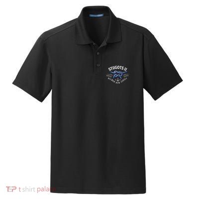 Stugots Belmar Nj Rope Retro Sarcastic Funny Boating Dry Zone Grid Polo