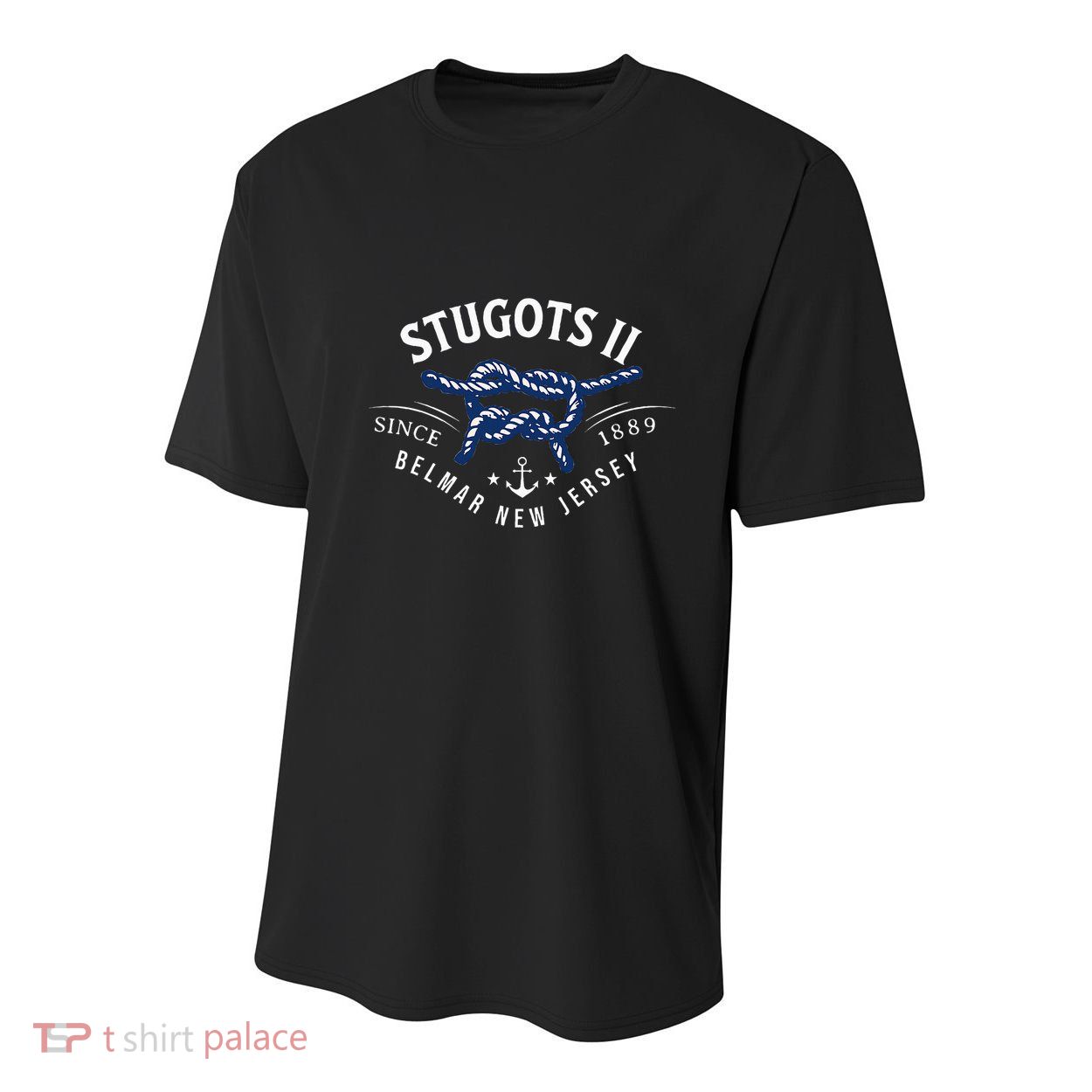 Stugots Belmar Nj Rope Retro Sarcastic Funny Boating Youth Performance Sprint T-Shirt