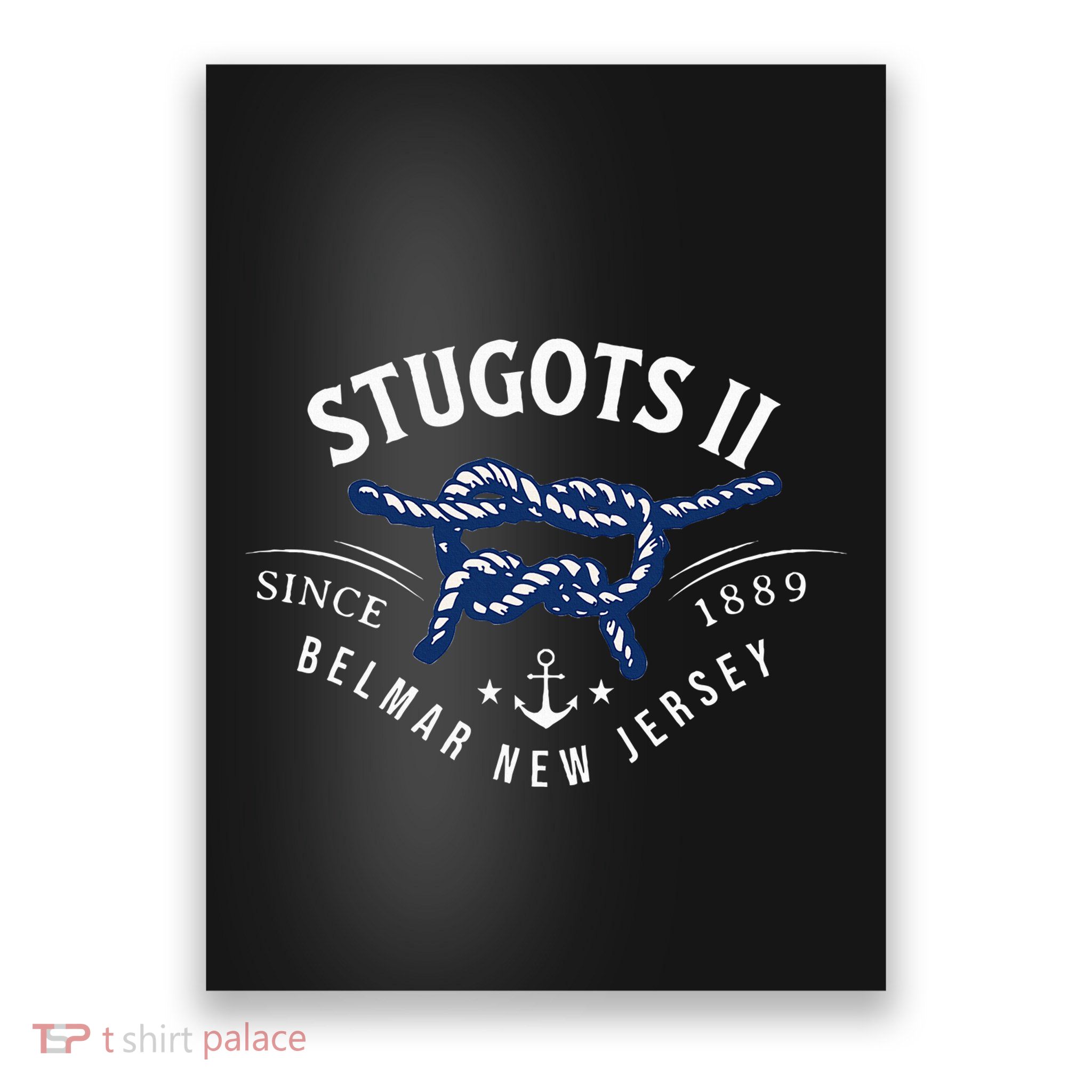 Stugots Belmar Nj Rope Retro Sarcastic Funny Boating Poster
