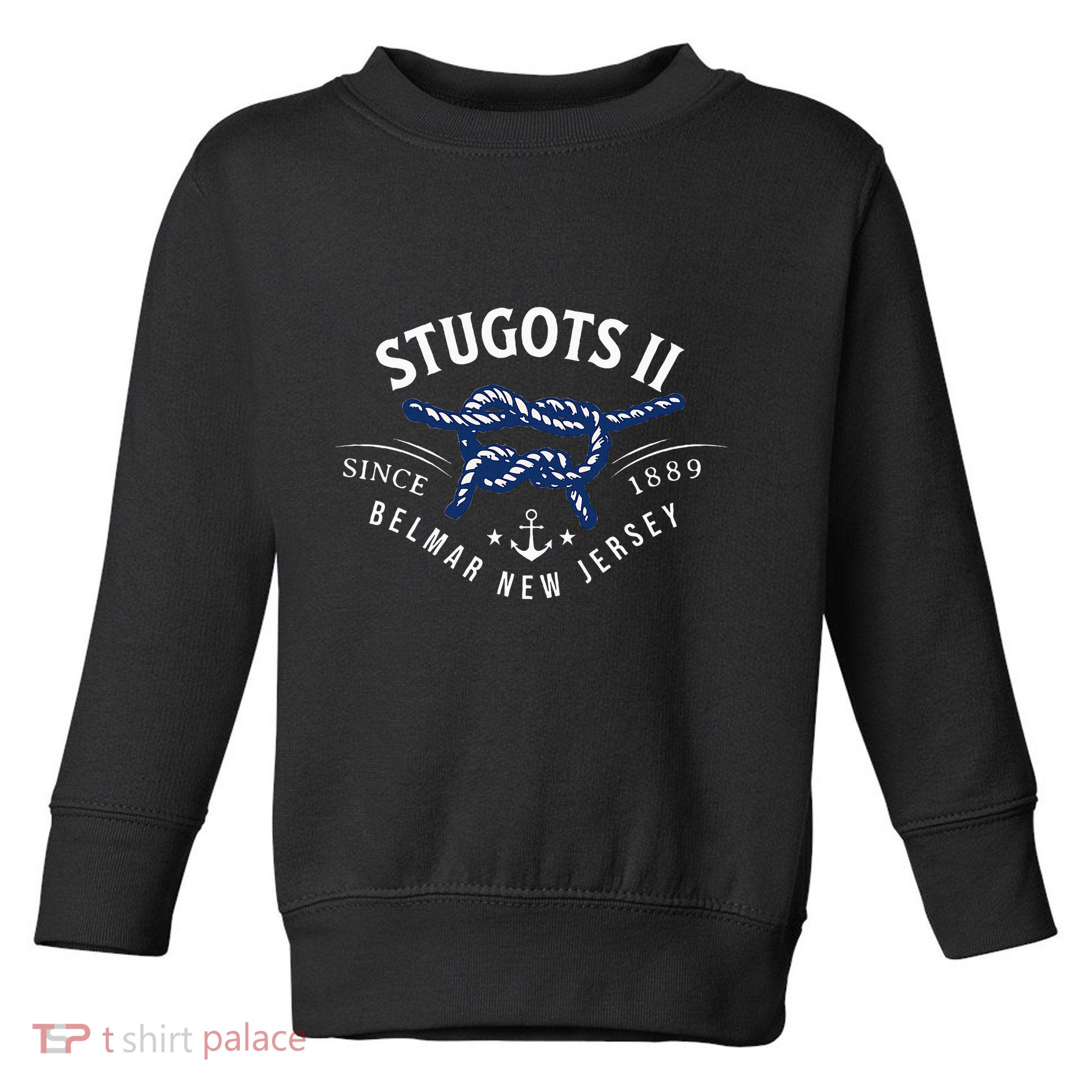 Stugots Belmar Nj Rope Retro Sarcastic Funny Boating Toddler Sweatshirt