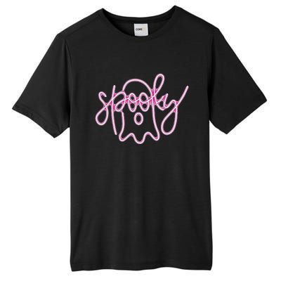 Spooky Boo Neon Halloween Ghost Spooky Season Tall Fusion ChromaSoft Performance T-Shirt