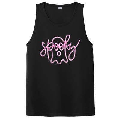 Spooky Boo Neon Halloween Ghost Spooky Season PosiCharge Competitor Tank