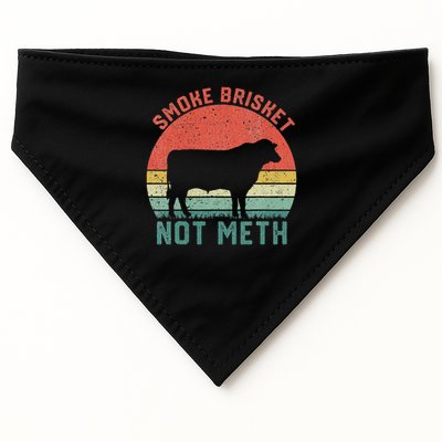 Smoke Brisket, Not Meth Fun Bbq USA-Made Doggie Bandana