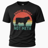 Smoke Brisket, Not Meth Fun Bbq Cooling Performance Crew T-Shirt