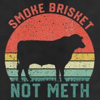 Smoke Brisket, Not Meth Fun Bbq Adult Drive Performance Visor