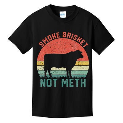 Smoke Brisket, Not Meth Fun Bbq Kids T-Shirt