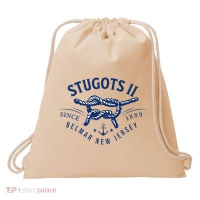 Stugots Belmar Nj Rope Retro Sarcastic Funny Boating Drawstring Bag