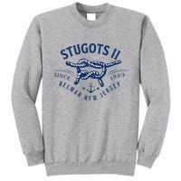 Stugots Belmar Nj Rope Retro Sarcastic Funny Boating Tall Sweatshirt