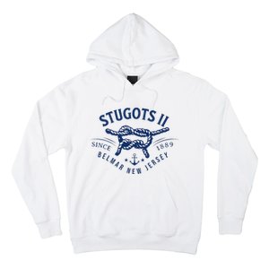 Stugots Belmar Nj Rope Retro Sarcastic Funny Boating Hoodie