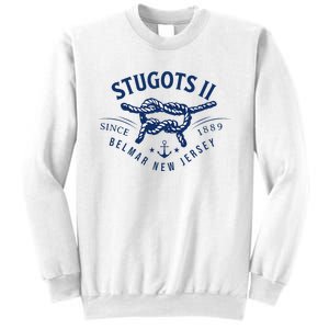 Stugots Belmar Nj Rope Retro Sarcastic Funny Boating Sweatshirt