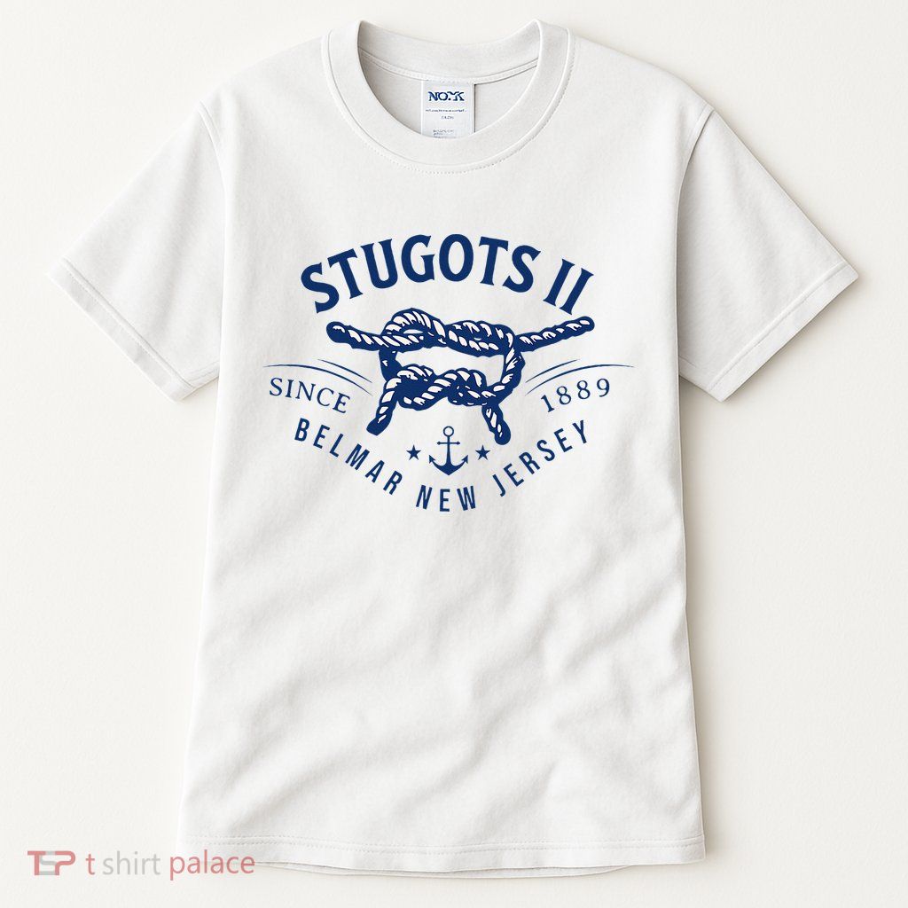 Stugots Belmar Nj Rope Retro Sarcastic Funny Boating Tall T-Shirt