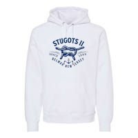 Stugots Belmar Nj Rope Retro Sarcastic Funny Boating Premium Hoodie