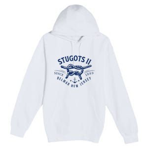 Stugots Belmar Nj Rope Retro Sarcastic Funny Boating Premium Pullover Hoodie