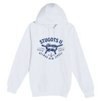 Stugots Belmar Nj Rope Retro Sarcastic Funny Boating Premium Pullover Hoodie