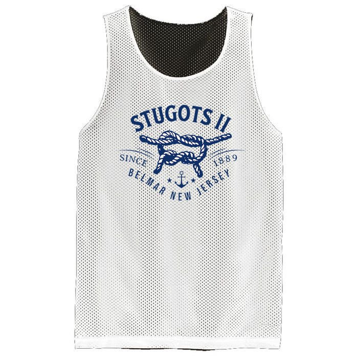 Stugots Belmar Nj Rope Retro Sarcastic Funny Boating Mesh Reversible Basketball Jersey Tank