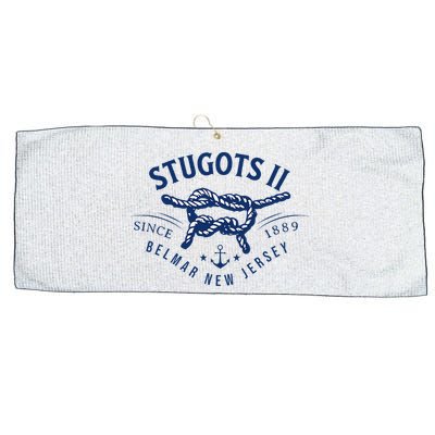 Stugots Belmar Nj Rope Retro Sarcastic Funny Boating Large Microfiber Waffle Golf Towel