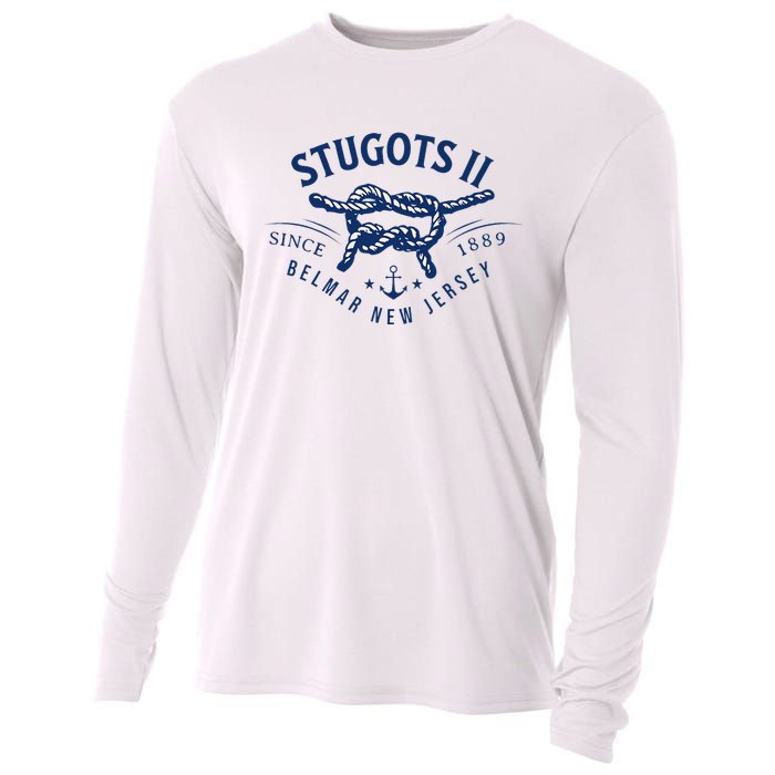 Stugots Belmar Nj Rope Retro Sarcastic Funny Boating Cooling Performance Long Sleeve Crew