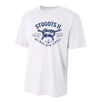 Stugots Belmar Nj Rope Retro Sarcastic Funny Boating Performance Sprint T-Shirt