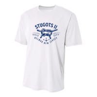 Stugots Belmar Nj Rope Retro Sarcastic Funny Boating Youth Performance Sprint T-Shirt