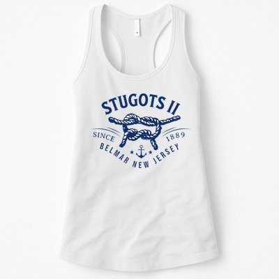 Stugots Belmar Nj Rope Retro Sarcastic Funny Boating Womens Tank Top