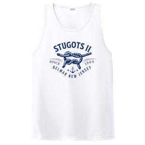 Stugots Belmar Nj Rope Retro Sarcastic Funny Boating PosiCharge Competitor Tank