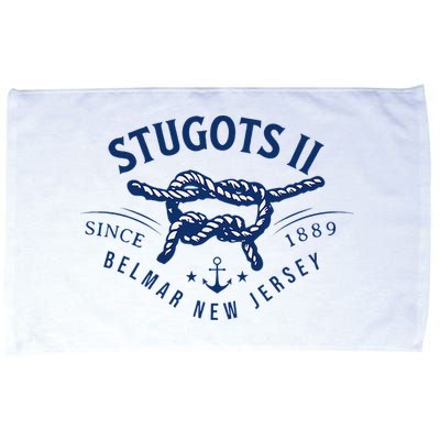Stugots Belmar Nj Rope Retro Sarcastic Funny Boating Microfiber Hand Towel
