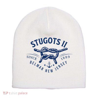 Stugots Belmar Nj Rope Retro Sarcastic Funny Boating Short Acrylic Beanie