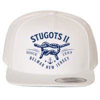 Stugots Belmar Nj Rope Retro Sarcastic Funny Boating Wool Snapback Cap