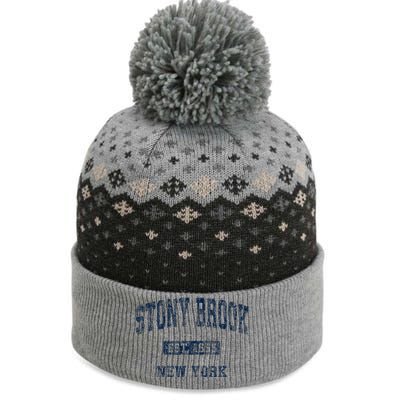 Stony Brook New York Ny Vintage Athletic The Baniff Cuffed Pom Beanie