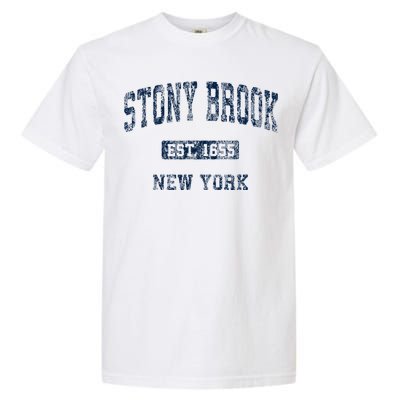 Stony Brook New York Ny Vintage Athletic Garment-Dyed Heavyweight T-Shirt