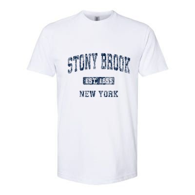 Stony Brook New York Ny Vintage Athletic Softstyle CVC T-Shirt