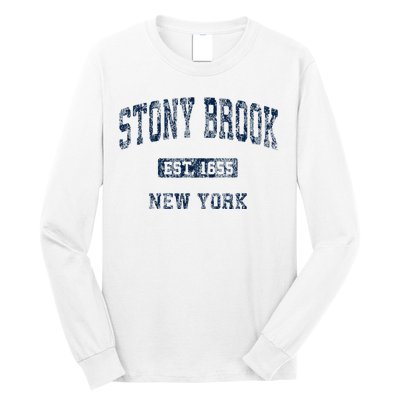 Stony Brook New York Ny Vintage Athletic Long Sleeve Shirt