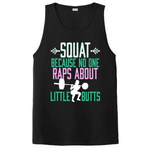 Squat Because No One Raps About Little Butts Gym Cute Gift PosiCharge Competitor Tank