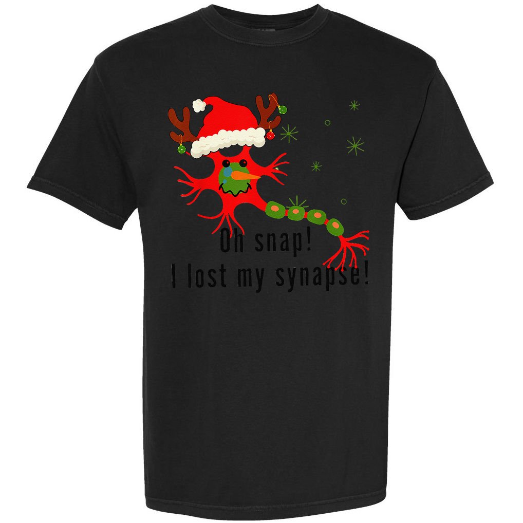 Science Brain Neuron Christmas Neurology Science Teacher Comfort Colors T-Shirt