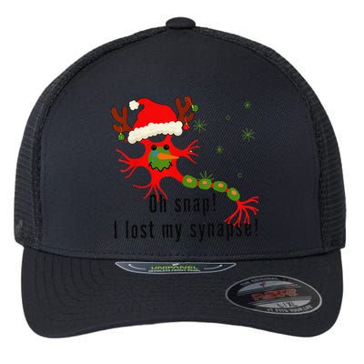 Science Brain Neuron Christmas Neurology Science Teacher Flexfit Unipanel Trucker Cap