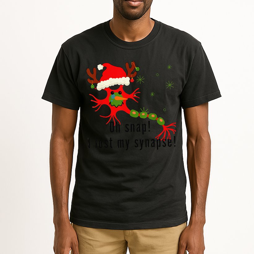 Science Brain Neuron Christmas Neurology Science Teacher Tall T-Shirt