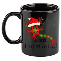 Science Brain Neuron Christmas Neurology Science Teacher 11oz C Handle Ceramic Mug