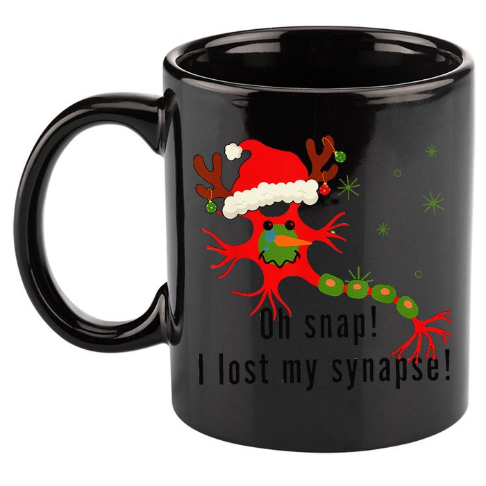 Science Brain Neuron Christmas Neurology Science Teacher 11oz C Handle Ceramic Mug