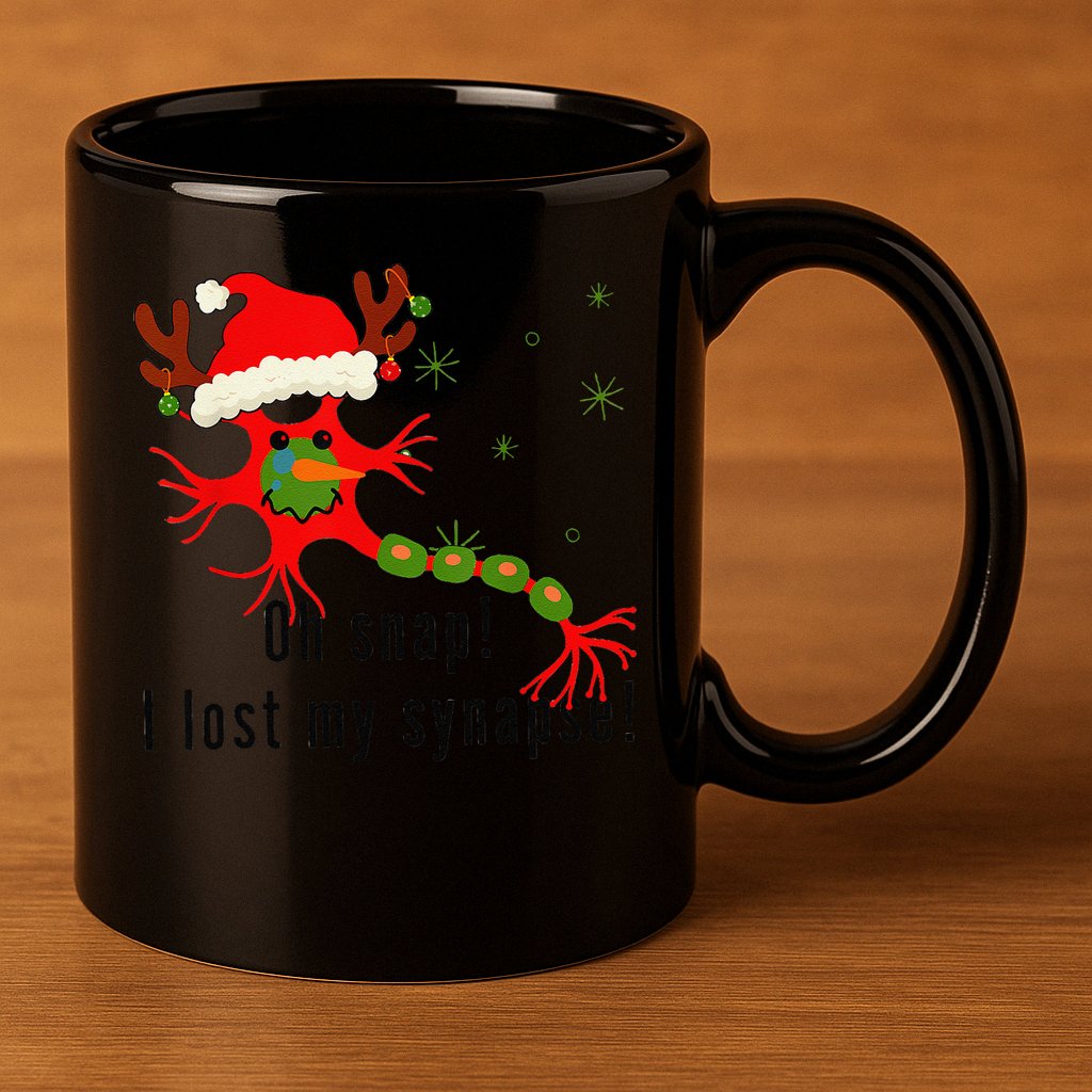 Science Brain Neuron Christmas Neurology Science Teacher 11oz C Handle Ceramic Mug