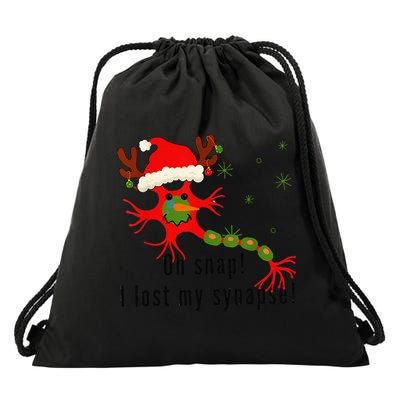 Science Brain Neuron Christmas Neurology Science Teacher Drawstring Bag