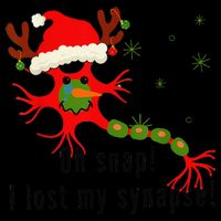 Science Brain Neuron Christmas Neurology Science Teacher Drawstring Bag