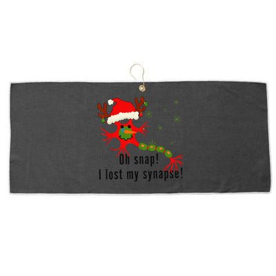 Science Brain Neuron Christmas Neurology Science Teacher Large Microfiber Waffle Golf Towel