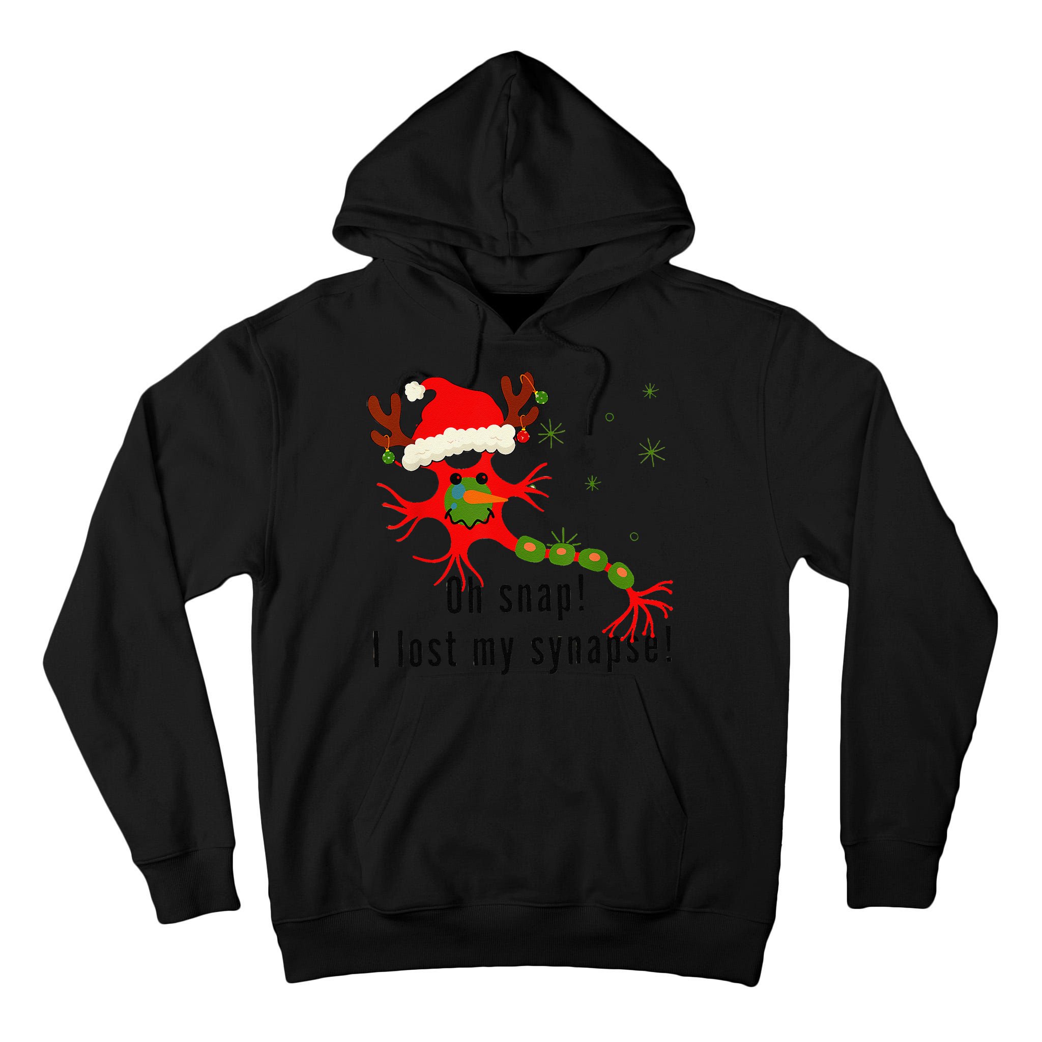 Science Brain Neuron Christmas Neurology Science Teacher Tall Hoodie