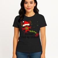 Science Brain Neuron Christmas Neurology Science Teacher Womens T-Shirt