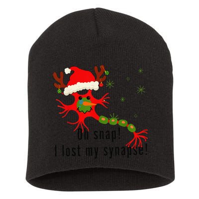 Science Brain Neuron Christmas Neurology Science Teacher Short Acrylic Beanie
