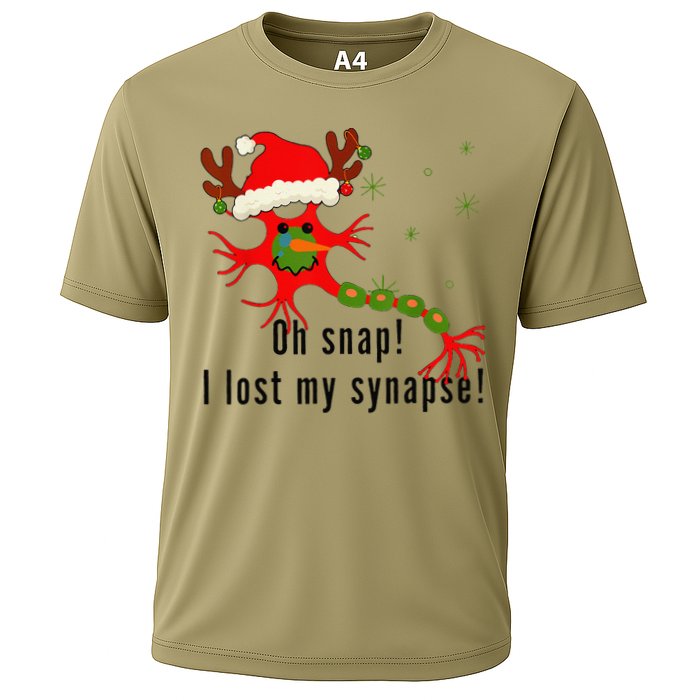 Science Brain Neuron Christmas Neurology Science Teacher Cooling Performance Crew T-Shirt
