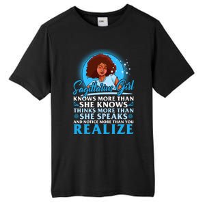 Sagittarius Black November December Birthday Gift Tall Fusion ChromaSoft Performance T-Shirt