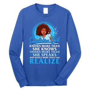 Sagittarius Black November December Birthday Gift Long Sleeve Shirt