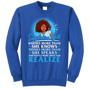 Sagittarius Black November December Birthday Gift Tall Sweatshirt